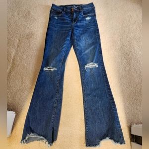 American Eagle Hi-rise artist flare 8 long